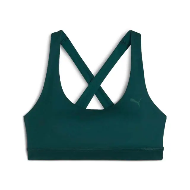 Puma Women's Cloudspun Mid Bra Πράσινο Σκούρο 527462-75 (Puma) - XLarge