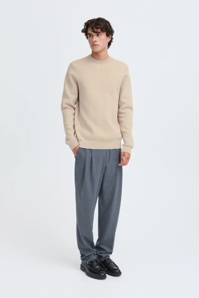 Casual Friday Ανδρικό THEO Πλεκτό – Beige - XXL 3