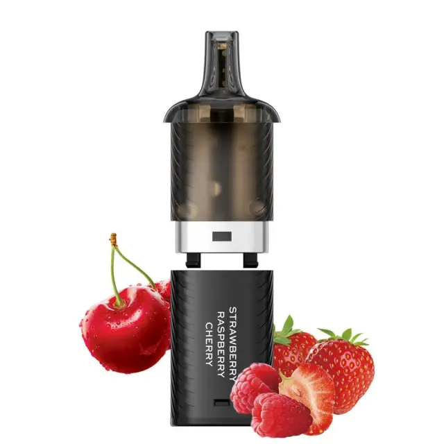 Vozol Vista Plug 20mg 2ml Prefilled Δεξαμενή + 10ml e liquid Strawberry Raspberry Cherry