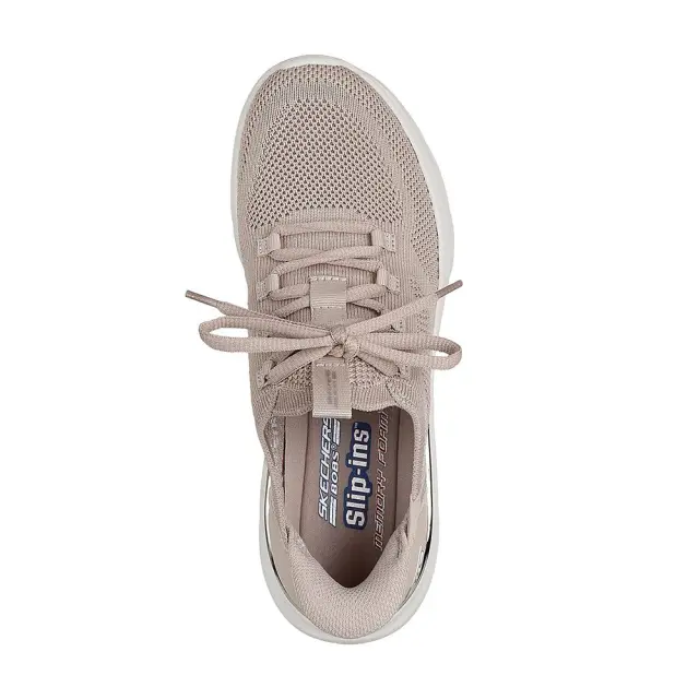 Skechers Slip In Knit Lace Up (117617-TPE) - Μπέζ 2
