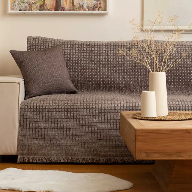 Ριχτάρι Σενίλ Πολυθρόνας Solana Πράσινο 180 x 180 cm Πράσινο 180 x 180 cm