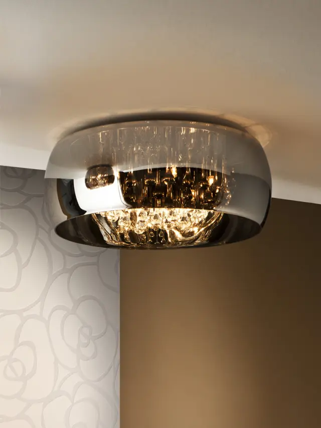 ARGOS CEILING LAMP Ø50 φωτιστικό οροφής Χρώμιο
