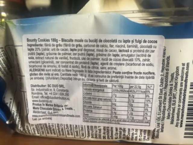 Bounty Μπισκότα Soft Baked 180gr 2