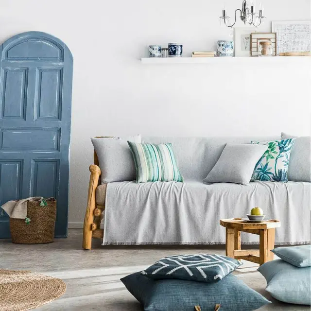 Ριχτάρι Τετραθέσιου 180X350 GOFIS HOME DOTLY Γκρι 393/15