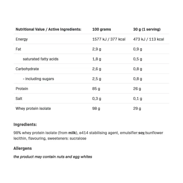 ALLNUTRITION Isolate Protein White Chocolate, 2000 g 2