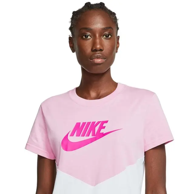 Nike Sportswear Heritage T-Shirt (BQ9555-629) - Ροζ - XS 3