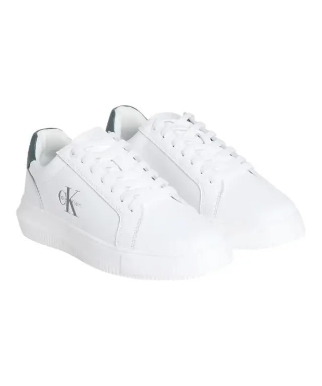 Calvin Klein - Ανδρικά Sneakers Chunky Cupsole Mono Lth Bright YM0YM01317-0H0 Λευκό 2