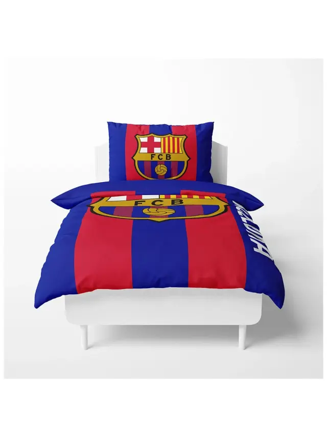 Σετ παπλωματοθήκη-μαξιλαροθήκη Duvet cover "FC Barcelona 135x200cm- BG" with logo- 119122 3