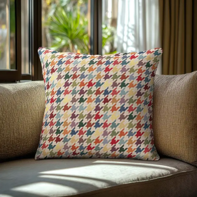 Beauty Home Μαξιλαροθήκη ΣΤΟΦΑ PIED DE ΠΟΛΥΧΡΩΜΟ 45 x 45 cm 2