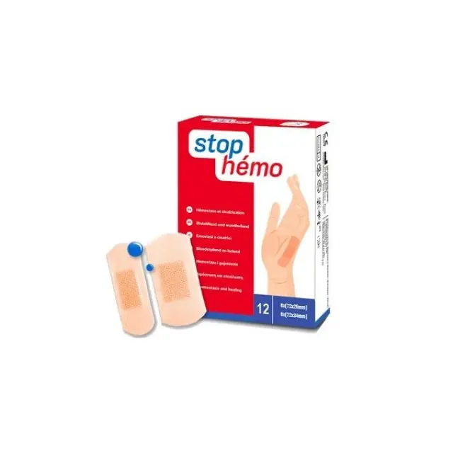 Cimifar Αποστειρωμένα Αυτοκόλλητα Επιθέματα Stop Hemo 12τμχ