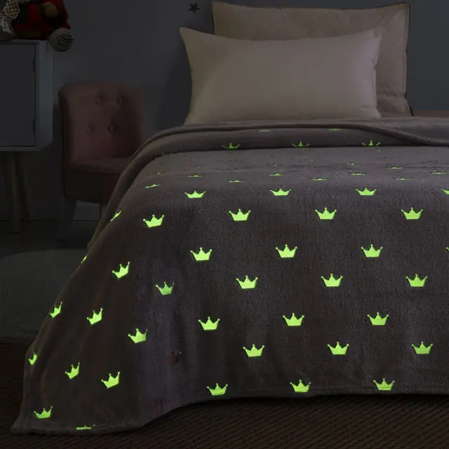 Κουβέρτα 160x220 Μονή Flash-Fleece Beauty Home 6144 Γκρι 100% Πολυέστερ 3