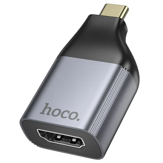 Αντάπτορας Hoco UA33 USB-C σε HDMI 4K 30Hz (3840 x 2160P) Θηλυκό Γκρι