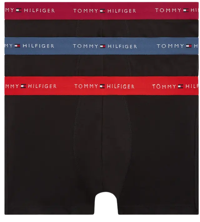 Tommy Hilfiger 3-Pack Signature Repeat Logo Waistband Trunks σετ ανδρικό μπόξερ UM0UM03890-4