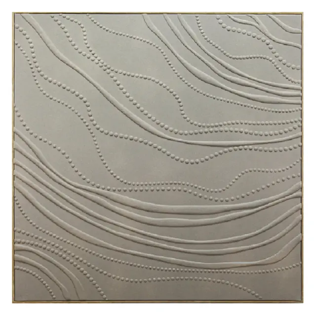 Πίνακας σε καμβά γκρι 80x80x3,5cm Espiel FAL315