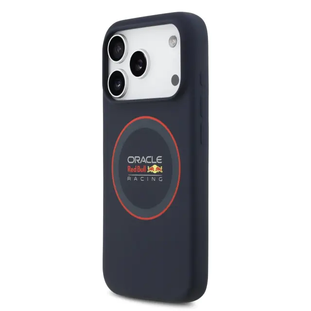 Red Bull Silicone Red Ring MagSafe Case for iPhone 17 Pro Navy 2