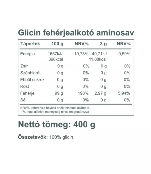Vitaking Glycine 100% pure powder 2