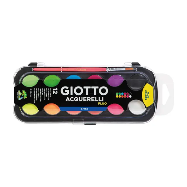 Giotto Νερομπογιές Ακουαρέλας Φωσφορίζουσες 12 τεμ. (F351400)