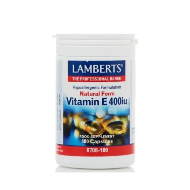 Lamberts Βιταμίνη E Φυσικής Μορφής 400iu, 180 Κάψουλες
