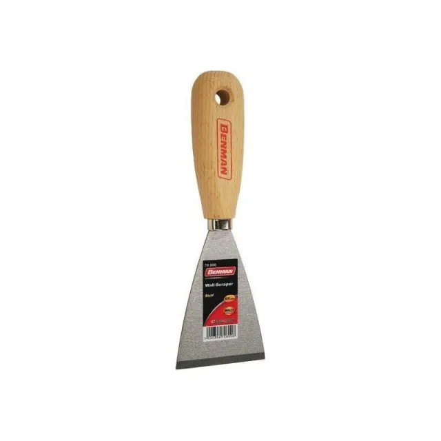 Benman 70800 - Σπάτουλα Ξύστρα INOX 60mm με Ξύλινη Λαβή