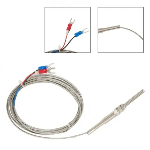 Αισθητηρας Thermocouple K-Type 50mm Probe ατσαλινος σενσορας 3 μετρα
