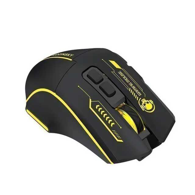 Wozinsky Gaming Mouse WMGB-1181 Wireless Optical 3200DPI Black / Yellow 3