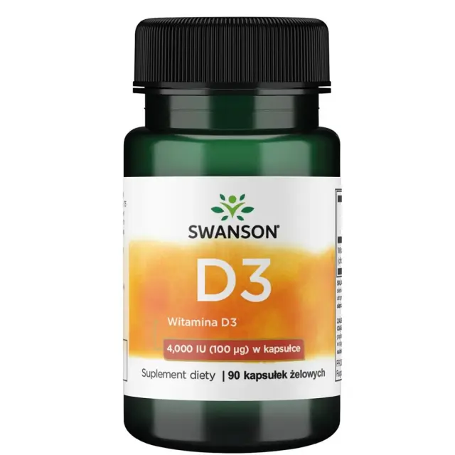 SWANSON D3 Βιταμίνη για Ενίσχυση του Ανοσοποιητικού & την Υγεία των Οστών 4000iu 90 μαλακές κάψουλες