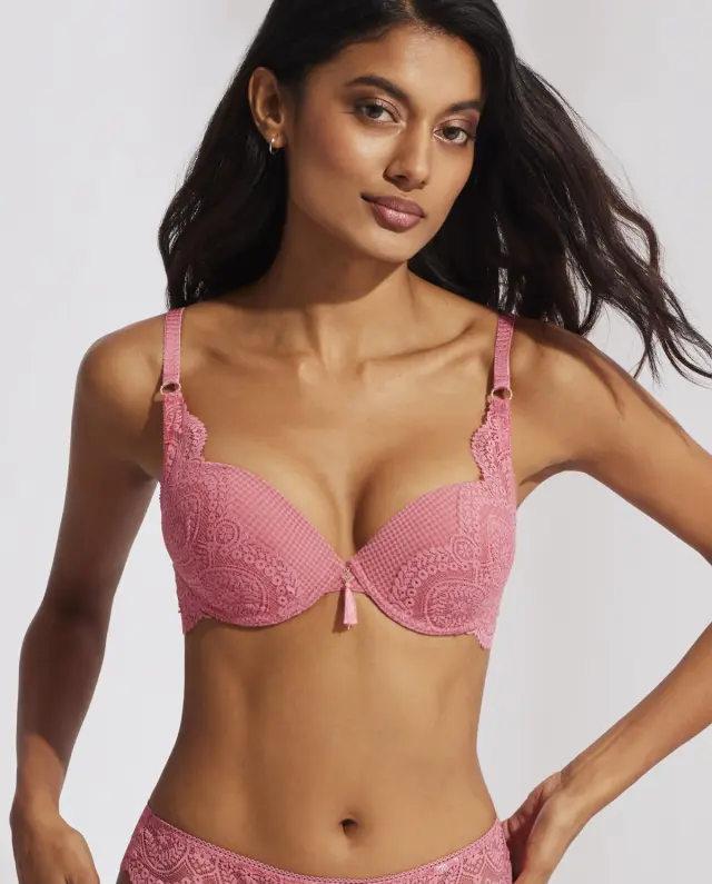 Selmark Matilda Δαντελένιο Σουτιέν Push Up Strawberry - 75B