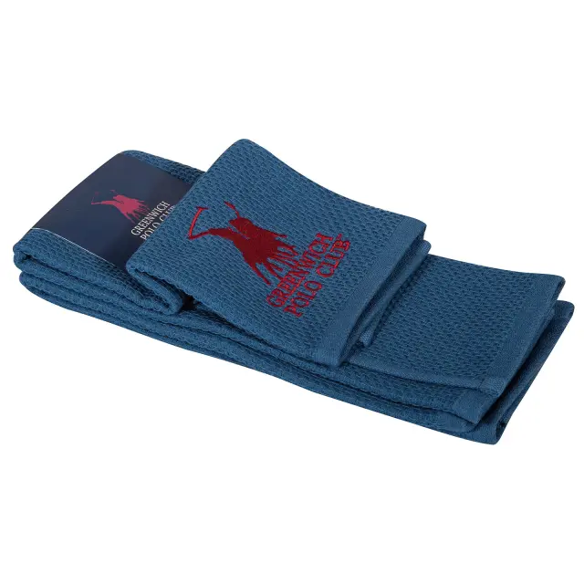 Πετσέτες Κουζίνας Σετ 2 Τεμ 40x60 Essential Greenwich Polo Club 2801 Blue 100% βαμβακερό