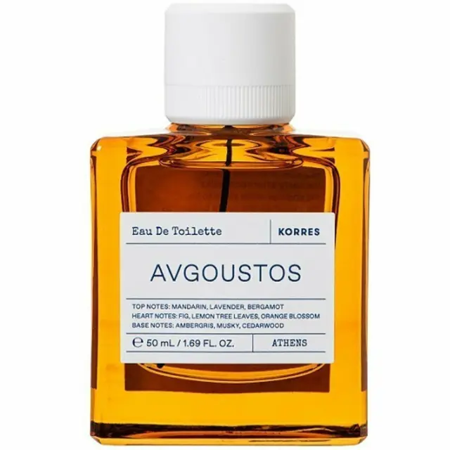 Korres Avgoustos Eau de Toilette Φρουτώδες Ανδρικό Άρωμα, 50ml