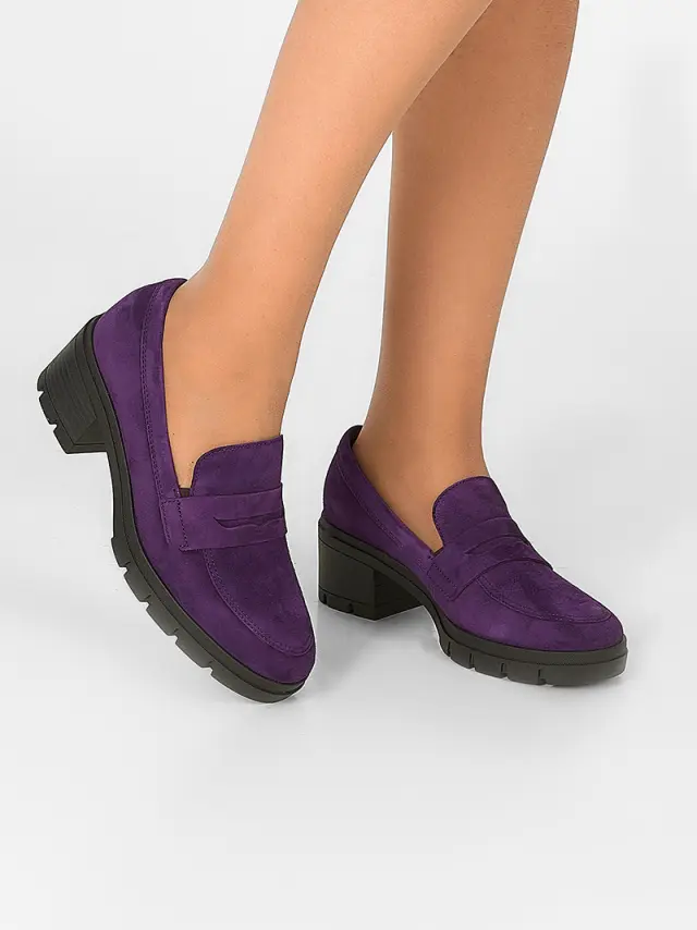 Gabor Μοκασίνια-Loafers Γυναικείο δέρμα Nubuck Μωβ GAB/32143 49-PURPLE 2
