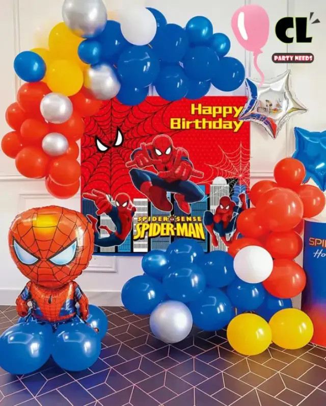 Σετ διακόσμησης μπαλόνια & πόστερ Spiderman DIMI P-167 46τμχ