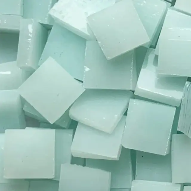 Γυάλινη Ψηφίδα Tiffany Glass 15x15mm - T028 Ice Blue - 200gr