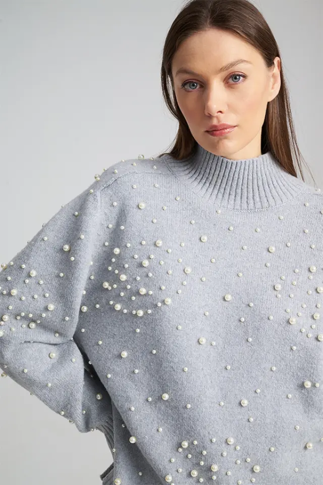 Πλεκτό με Πέρλες & Ζεστή Υφή GABRIELA SWEATER - XS