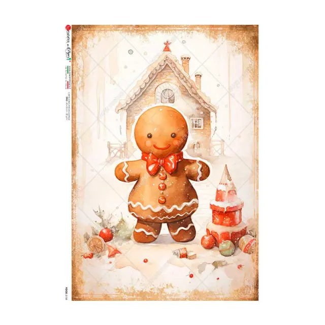 Ριζόχαρτο για Decoupage PaperD, Ginger Man, 30x40cm