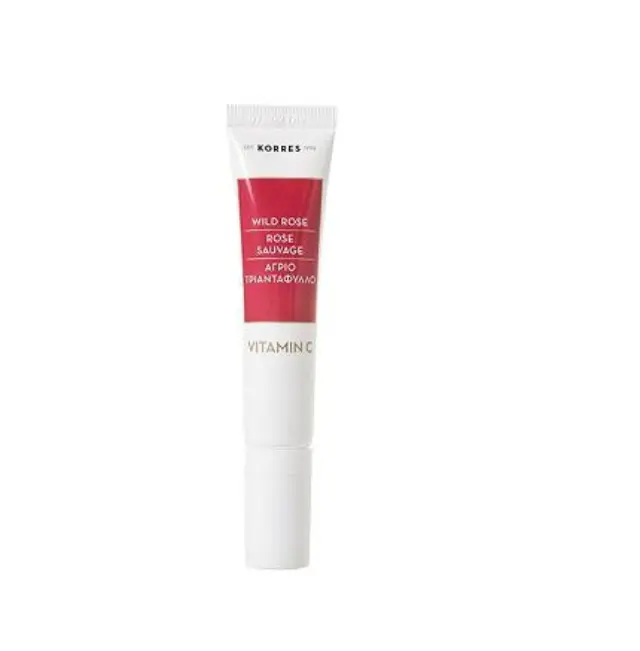 Korres Wild Rose Vitamin C Brightening First Wrinkles Dark Circles Eye Cream 15ml (Κρέμα Ματιών με Ενισχυμένη Δράση))