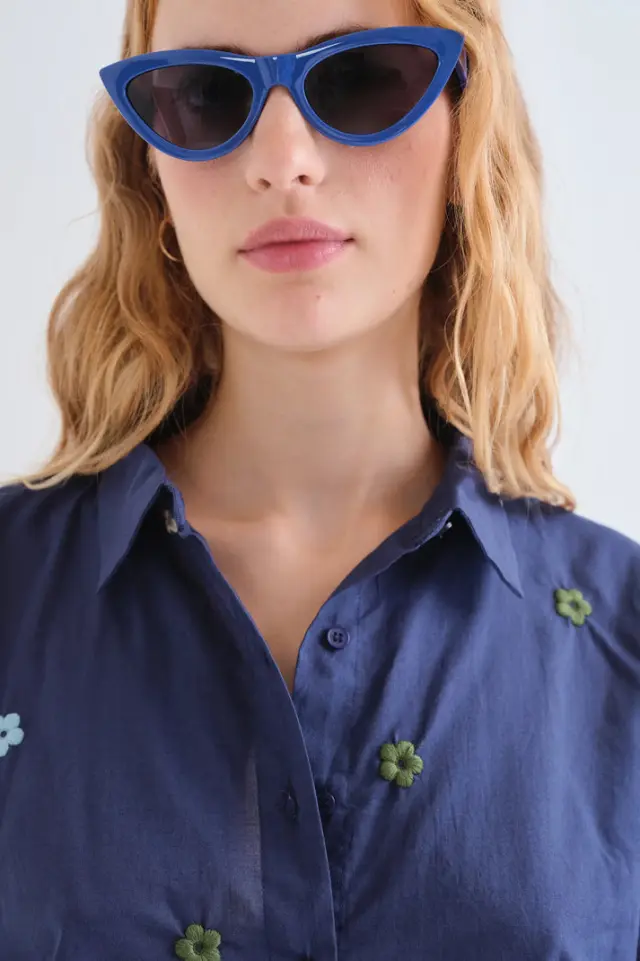 COMPANIA FANTASTICA SHIRT (63C/43009 NAVY BLUE) - L 3