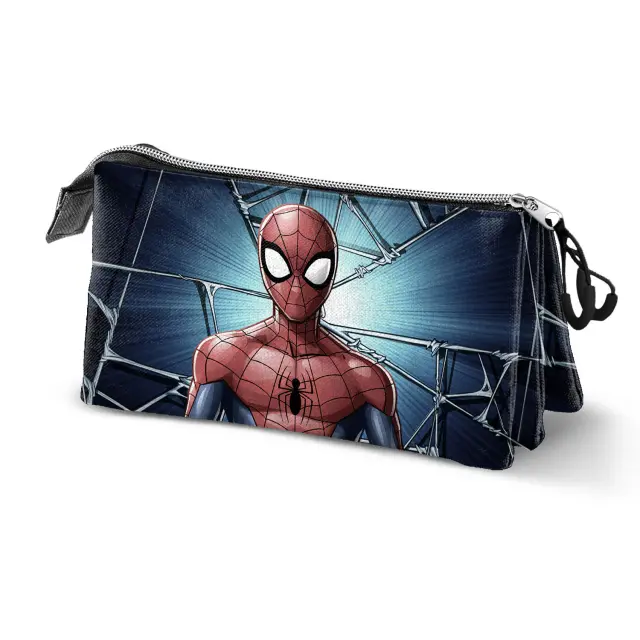 Κασετίνα τριπλή Spiderman Blue Triple Pencil Case Spiderman Maximum 08261