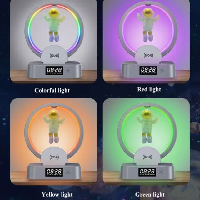Ασύρματο μαγνητικό RGB ηχείο Bluetooth Αστροναύτης με βάση στήριξης Y-588 3