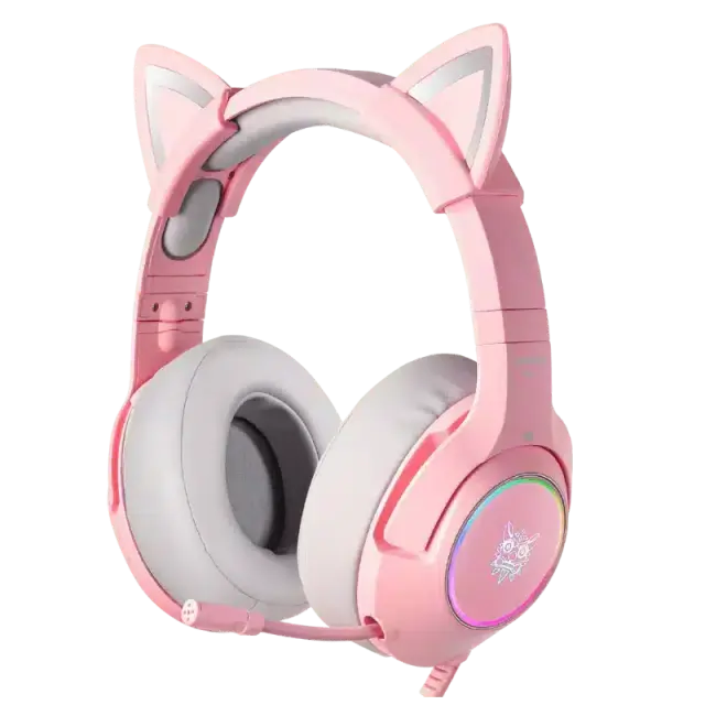 ONIKUMA K9 RGB Stereo Gaming Headset with Cat Ears for PS4, Xbox, PC and Switch