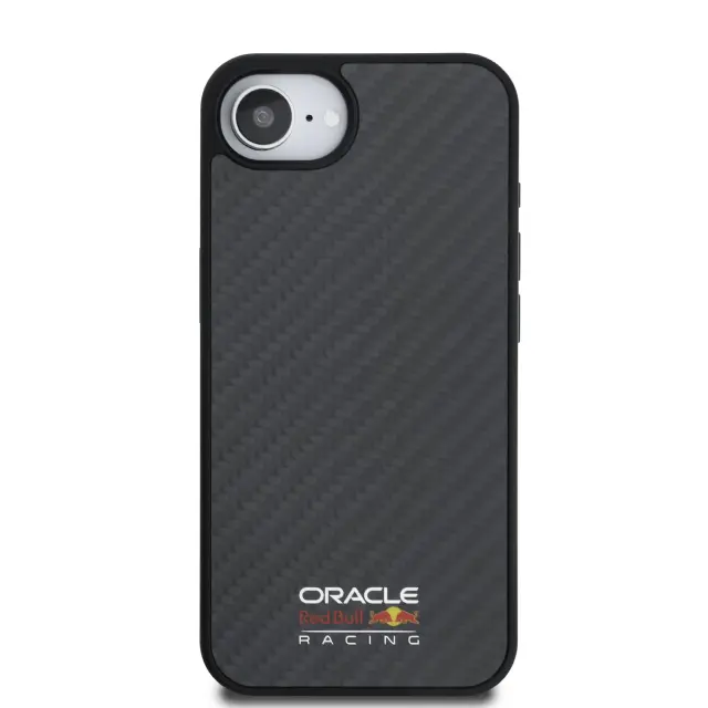 Red Bull Carbon Shiny Logo MagSafe Case for iPhone 16e/17e Black 3
