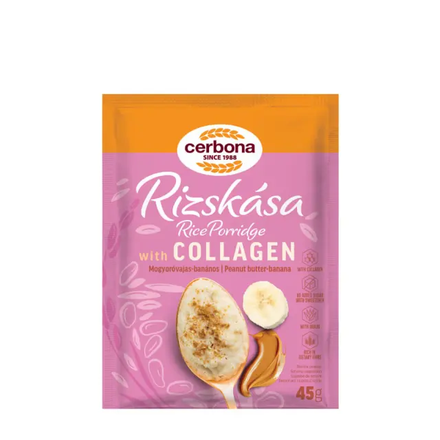Cerbona Rice Porridge With Collagen (Peanut Butter- Banana)