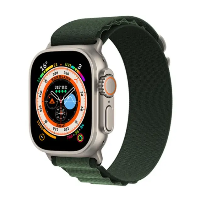 Nylon Λουράκι για Apple Watch 38/40/41/42(Series 10/11/12)mm- Army Green OEM 2