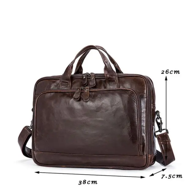 Δερμάτινος χαρτοφύλακας Cardinal 8979 Καφέ - One Size 2