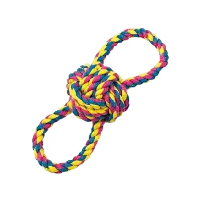 Παιχνίδι κατοικιδίου σχοινί με μπάλα - 22cm - 12pcs - 550628