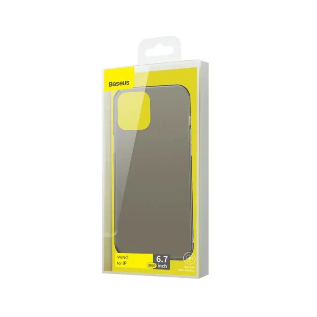 Θήκη Baseus Wing για Apple iPhone 12 Pro Max Μαύρη Διάφανη 2