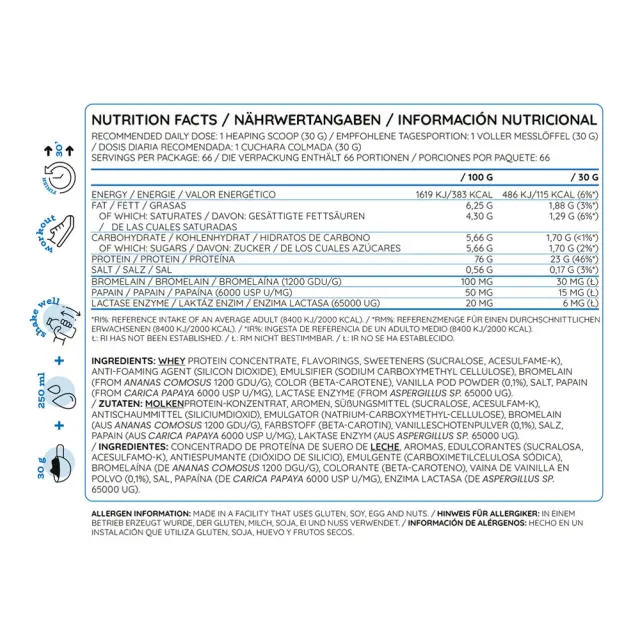 Nutriversum Whey PRO - PURE vanilla, 2000-g 2