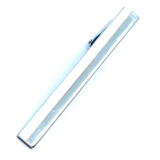 Ασημί Λευκό Κλιπ Γραβάτας 5,5 cm με Σμάλτο – LGTC/5.5-47 3