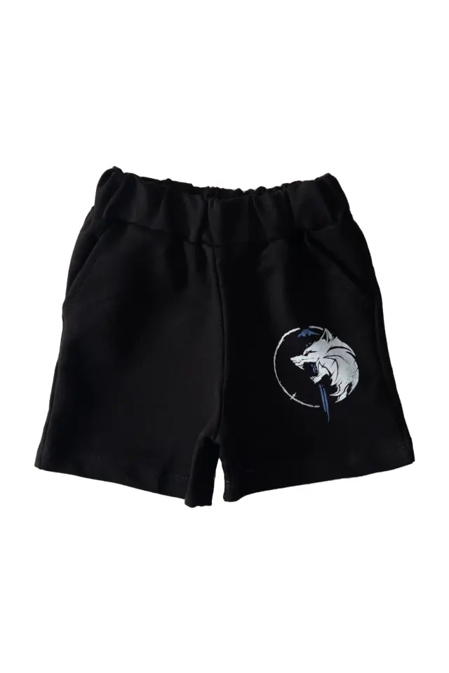 Shorts Kid Woolf Μαύρο