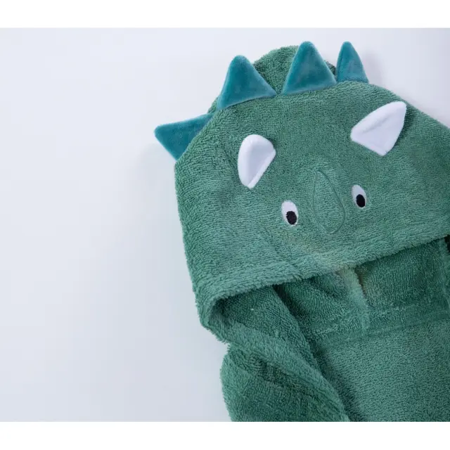 ΒΡΕΦΙΚΗ ΚΑΠΑ DINO 70Χ120 NEF-NEF HOMEWARE, 100% BAMBAKI - GREEN (039773) 2