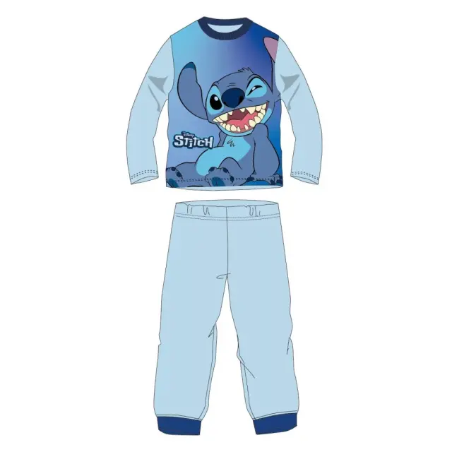 Παιδική Πιτζάμα Χειμωνιάτικη Βαμβακερή Disney Lilo and Stitch Γαλάζιο 2